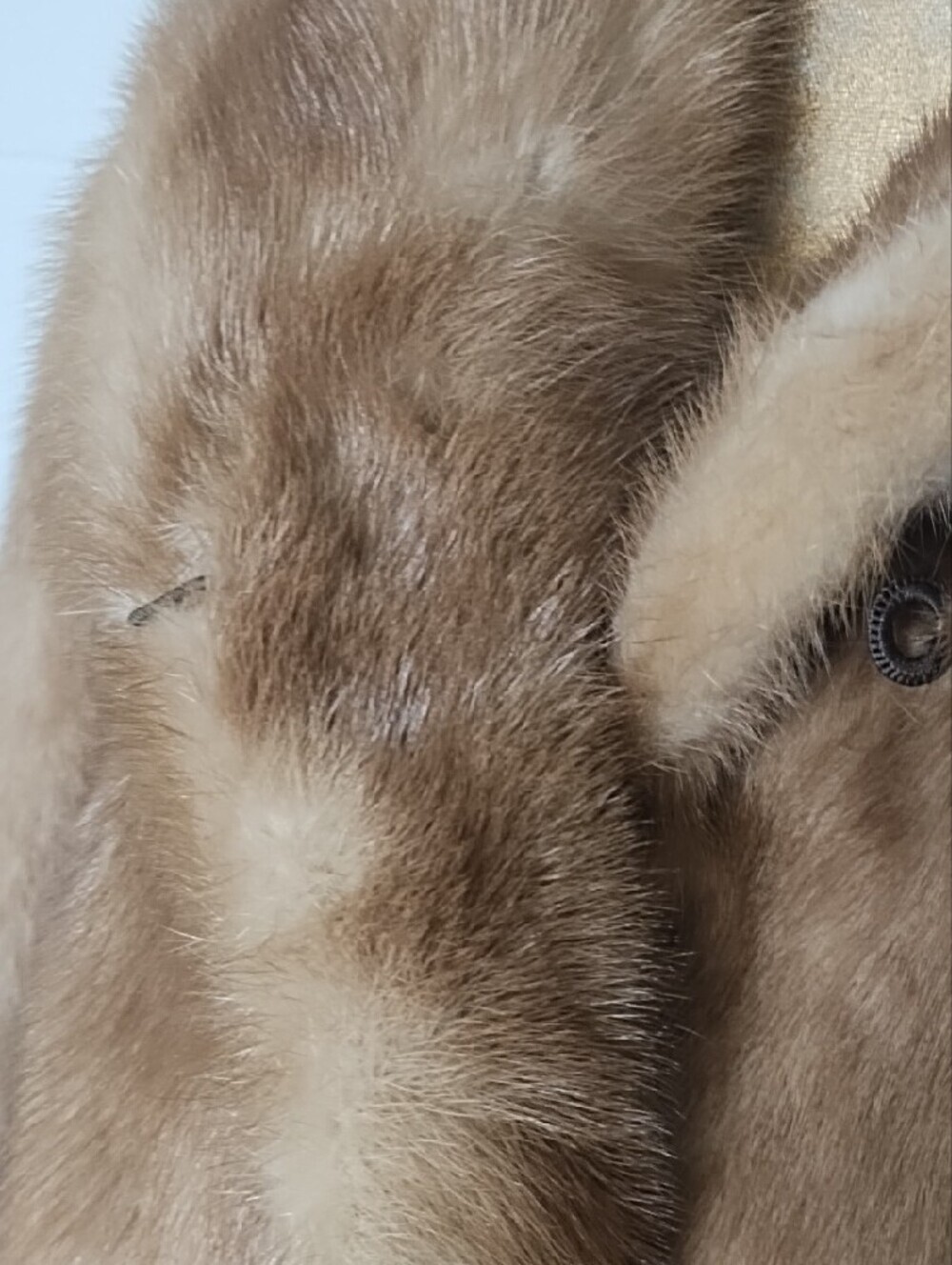 Luxury Classic Genuine Mink Fur Cropped Swing Jacket in Autumn Haze Pockets - Picture 7 of 16